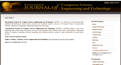 Desktop Screenshot of ijcset.net