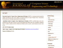 Tablet Screenshot of ijcset.net